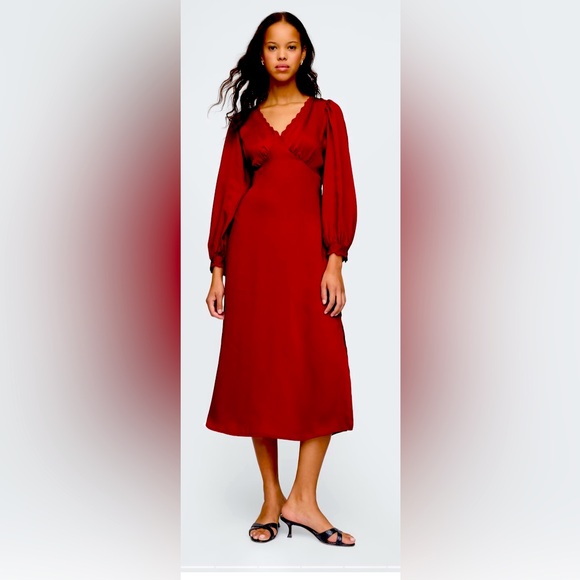 Banana Republic Factory Dresses & Skirts - NWT Banana Republic Satin Empire Midi Dress